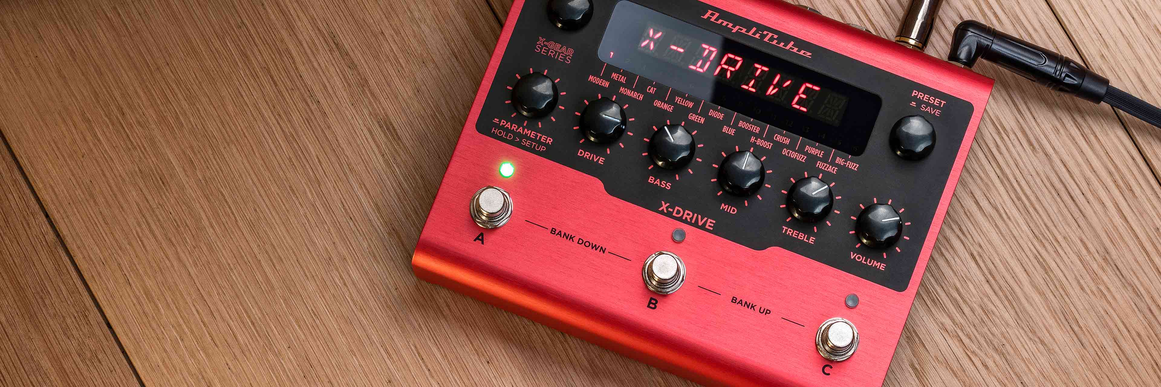 AmpliTube X-GEAR X-DRIVE distortion pedal